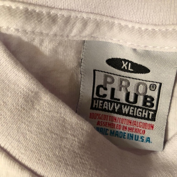 Bundle of 5 Pro club Heavy Cotton White Work Casual Shirts Sz. Xl - Picture 2 of 6